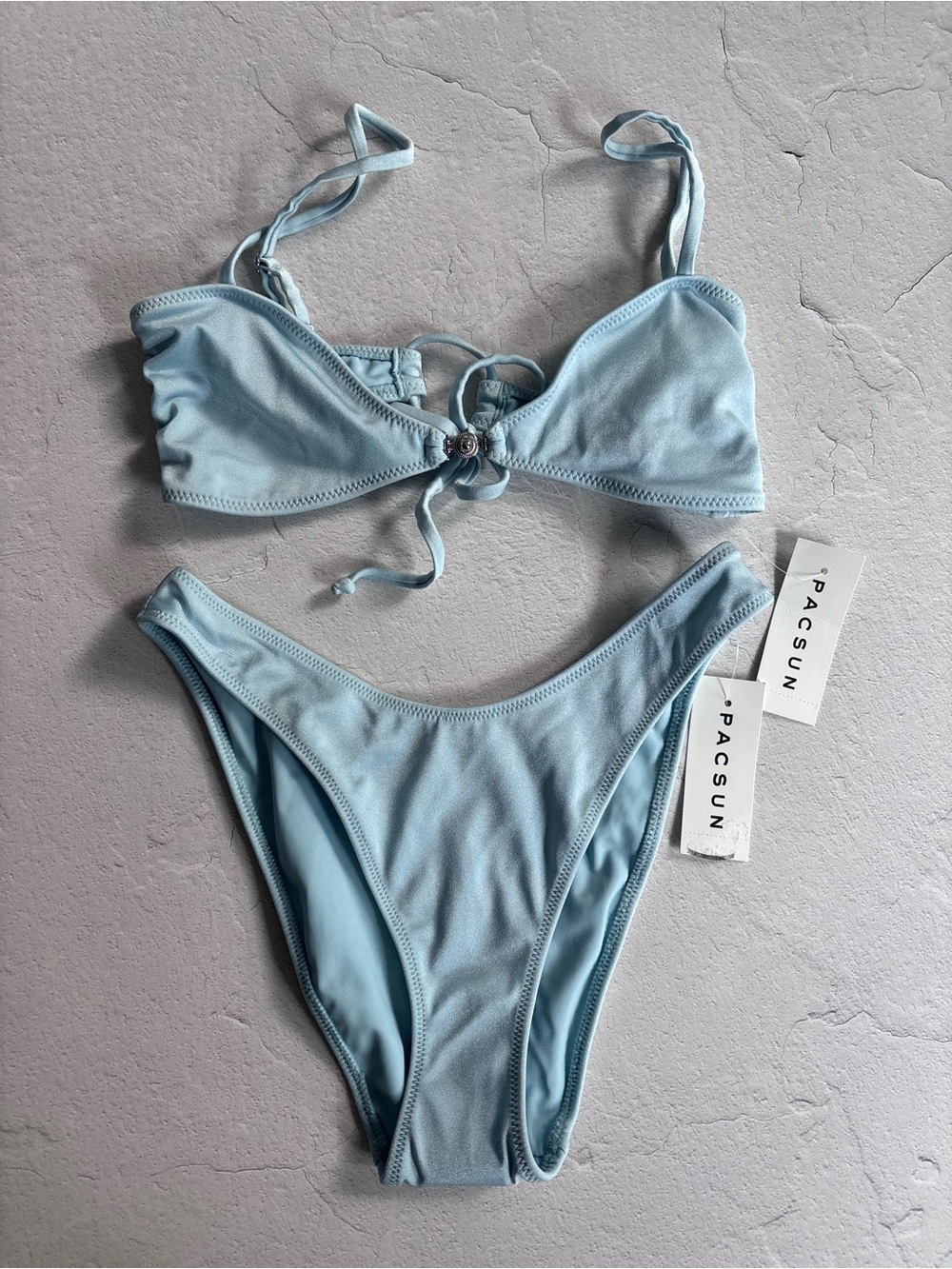 Pacsun Blue Rae Bikini Set - Picture 2 of 3